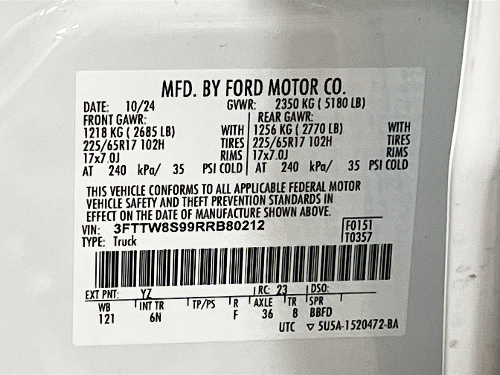 Used 2024 Ford Maverick Lariat w/ FX4 Off-Road Package AWD/4WD image 32