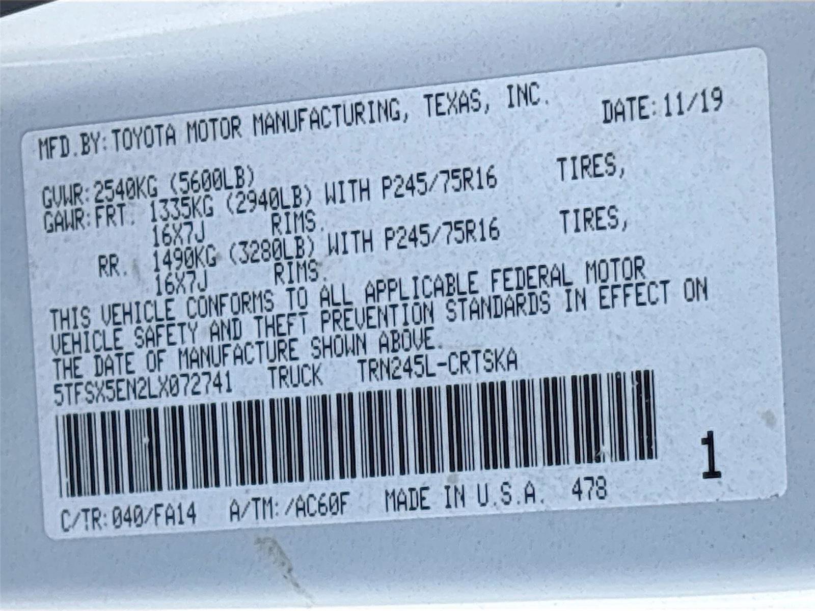 Used 2020 Toyota Tacoma SR image 34