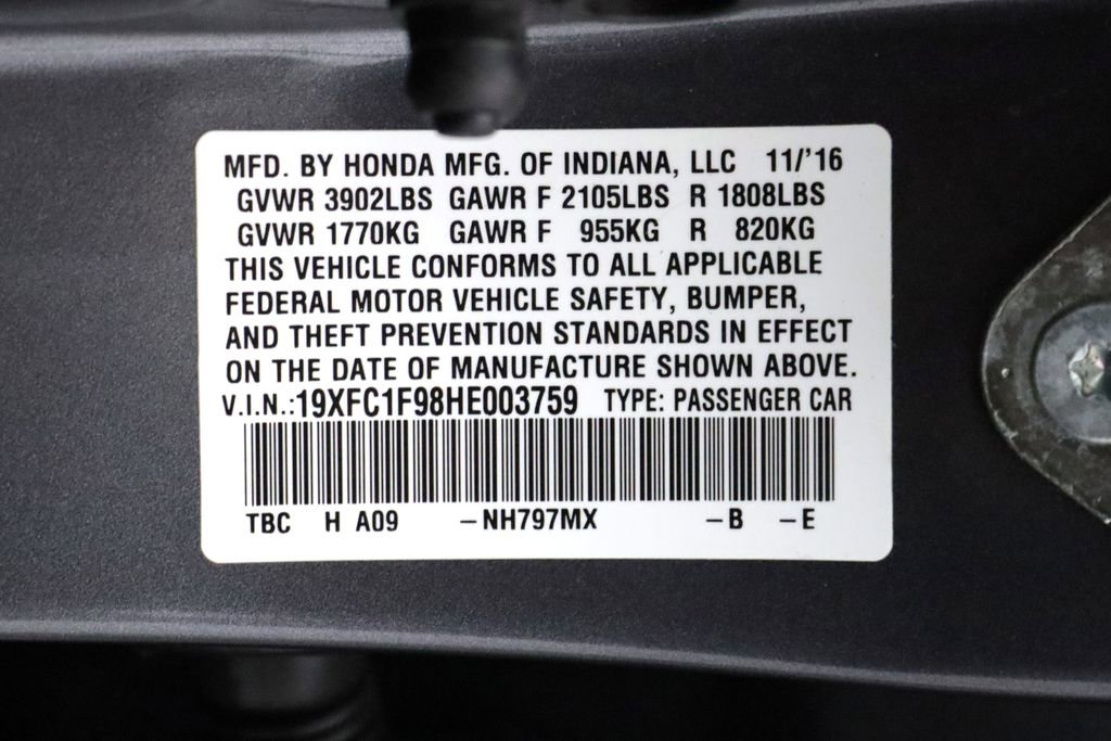 Used 2017 Honda Civic Touring image 29