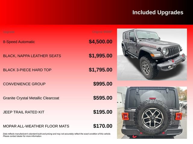 Certified 2025 Jeep Wrangler Unlimited Rubicon w/ Convenience Group AWD/4WD image 6