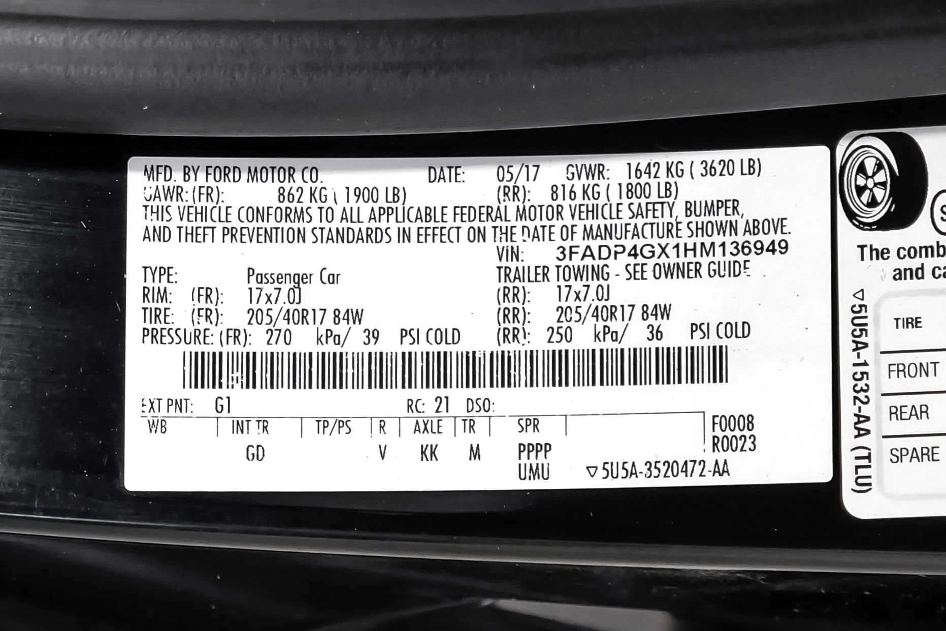 Used 2017 Ford Fiesta ST FWD image 65