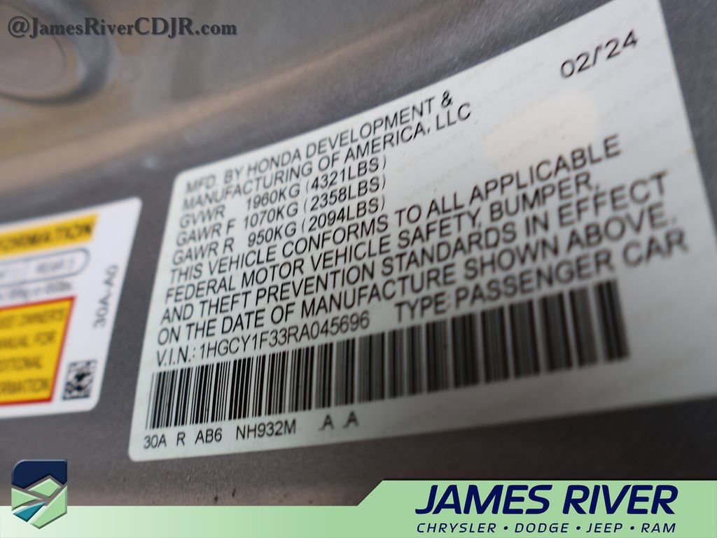 Used 2024 Honda Accord EX image 39