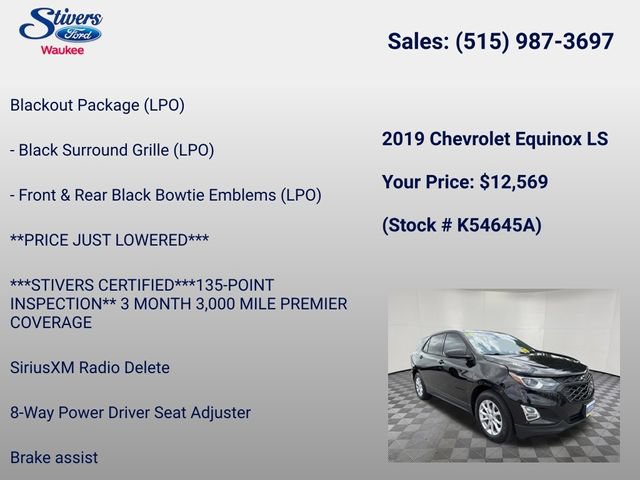 Used 2019 Chevrolet Equinox LS w/ LS Convenience Package FWD image 16