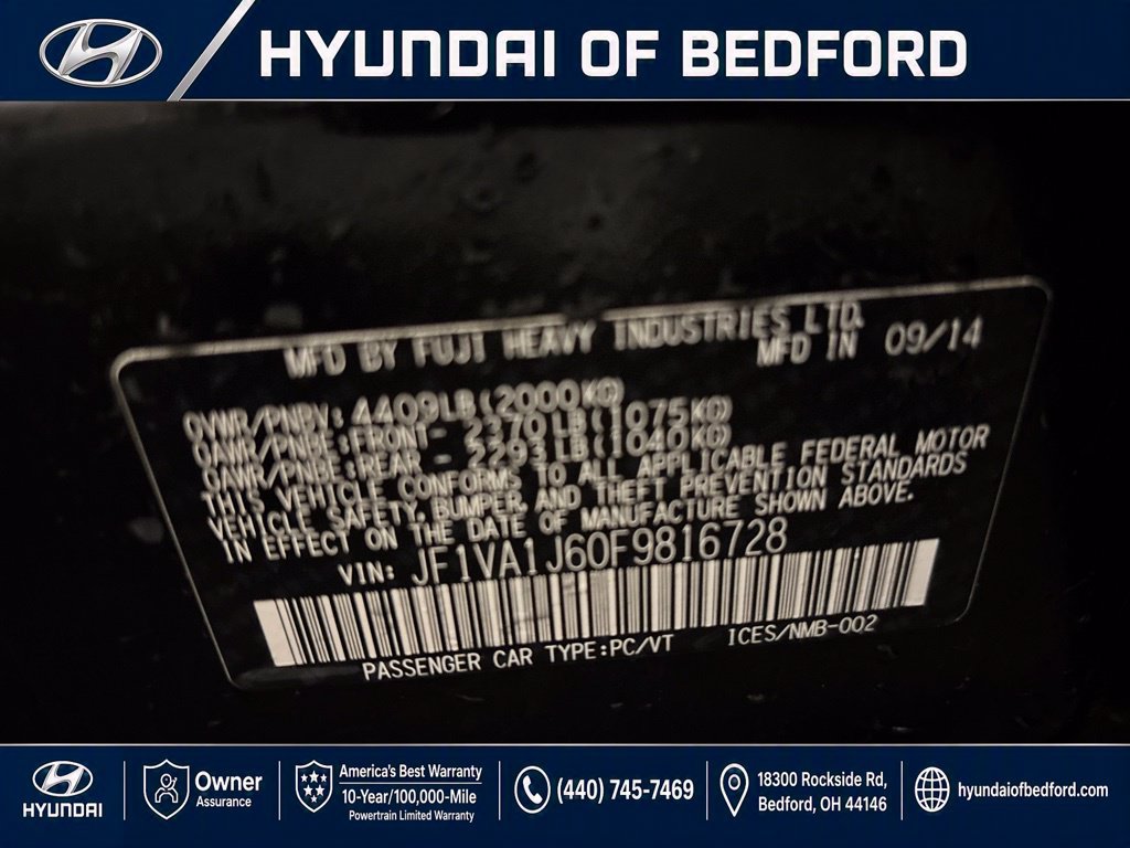 Used 2015 Subaru WRX Limited AWD/4WD image 15
