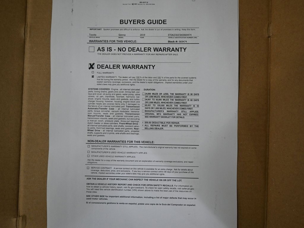 Used 2019 Toyota Sienna LE image 17