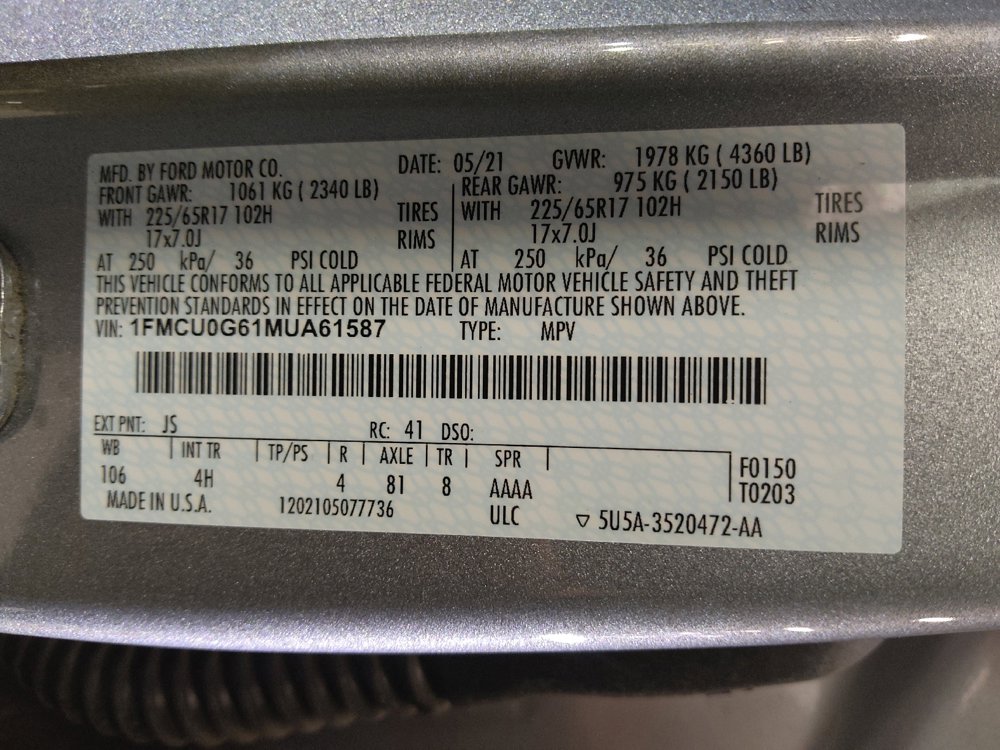Used 2021 Ford Escape SE FWD image 33