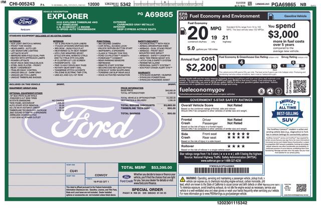 Used 2023 Ford Explorer Timberline w/ Timberline Technology Package AWD/4WD image 40