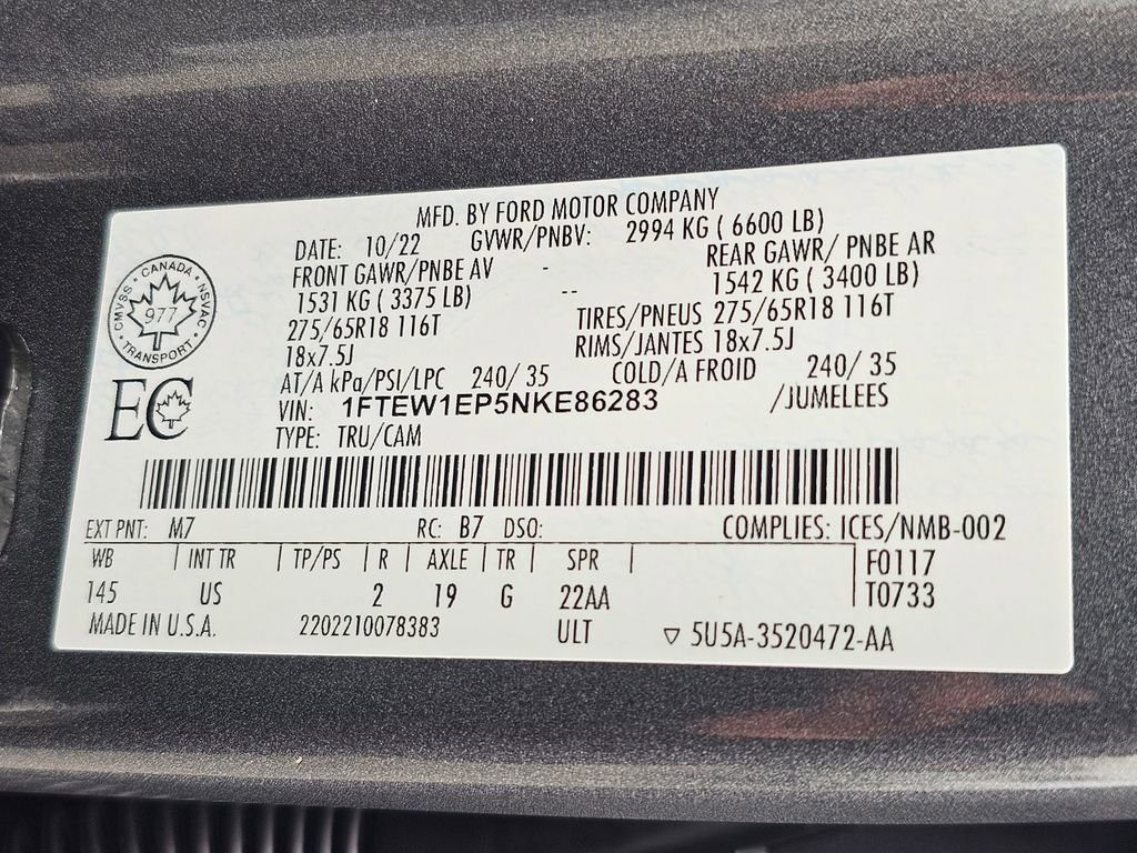 Used 2022 Ford F150 XLT w/ XTR Package AWD/4WD image 35