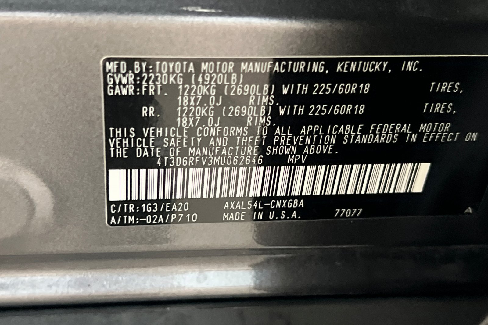 Certified 2021 Toyota RAV4 Limited AWD/4WD image 29