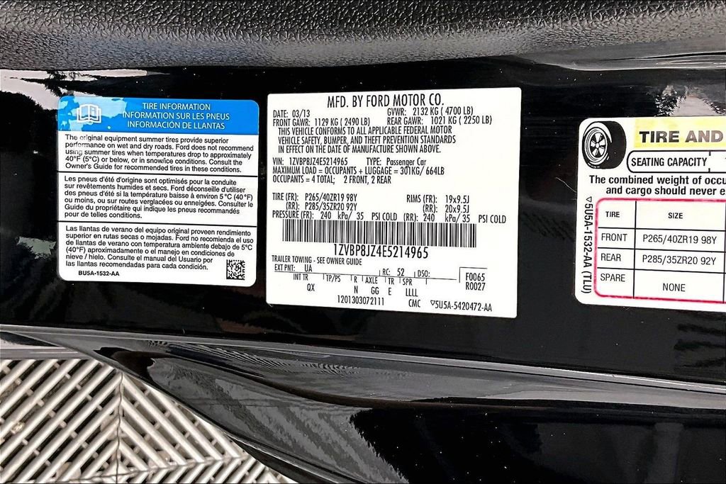 Used 2014 Ford Mustang Shelby GT500 w/ Equipment Group 821A RWD image 35