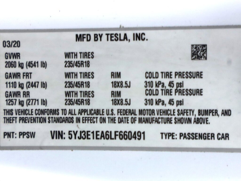 Used 2020 Tesla Model 3 Standard Range Plus image 43