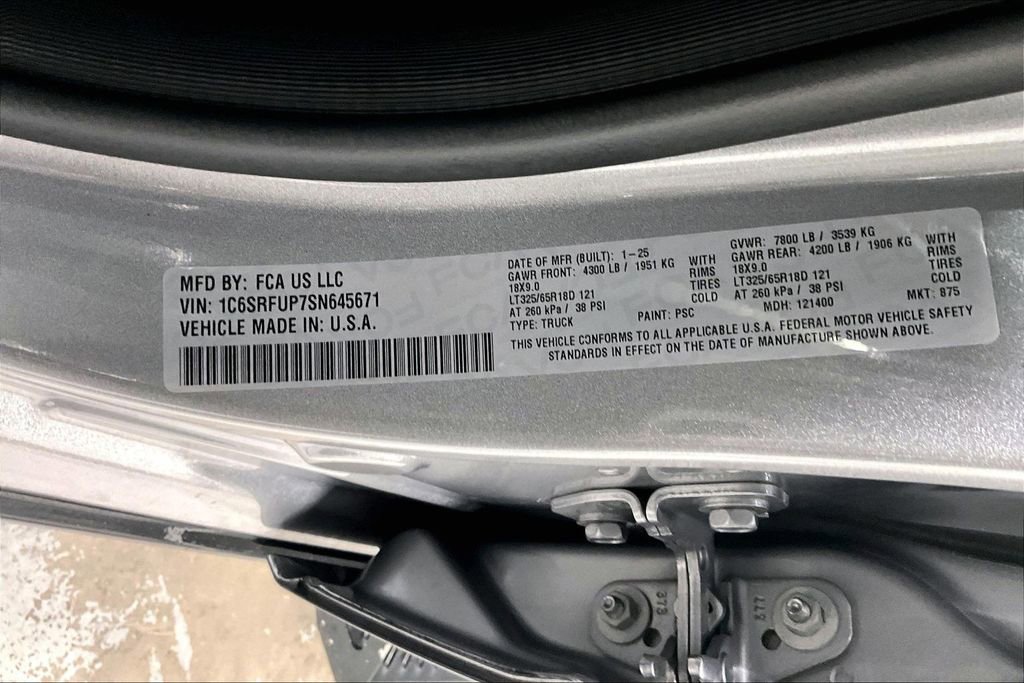 Used 2025 RAM 1500 RHO w/ RHO Level 1 Equipment Group image 44