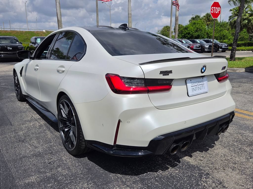 Used 2021 BMW M3 Competition w/ M Carbon Exterior Package RWD image 12