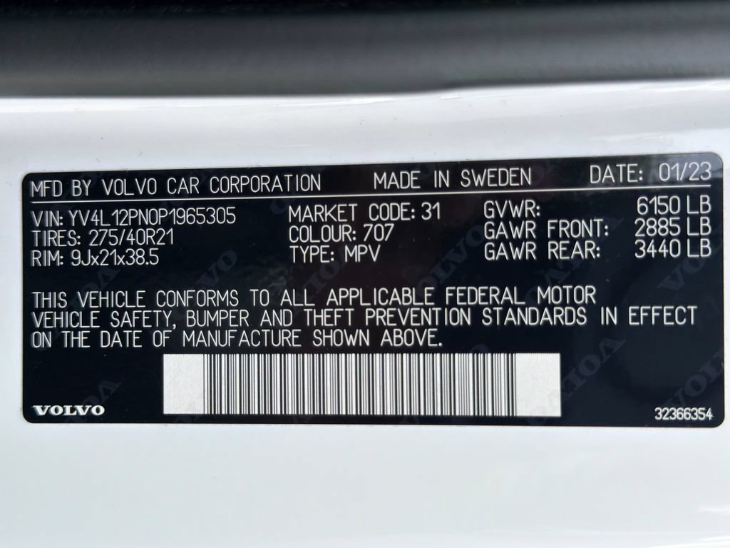 Used 2023 Volvo XC90 B5 Plus w/ Protection Package Premier AWD/4WD image 26