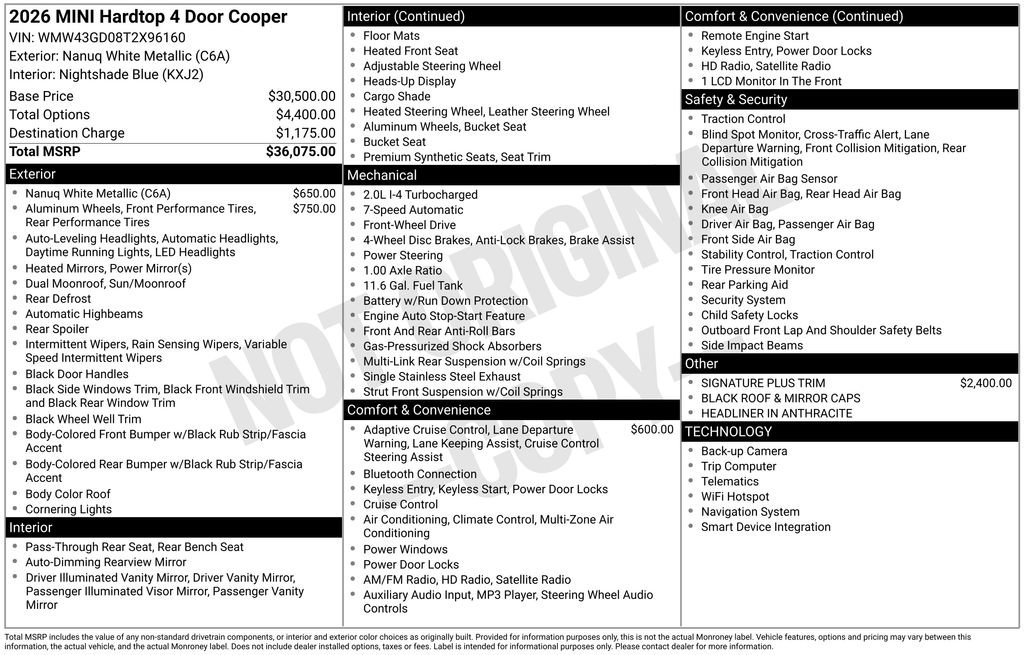 Certified 2026 MINI Cooper 4-Door Hardtop FWD image 39