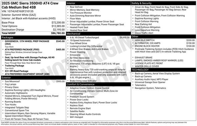 Used 2025 GMC Sierra 3500 AT4 AWD/4WD image 11