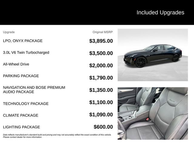 Used 2023 Cadillac CT5 Premium Luxury w/ LPO, ONYX Package image 5