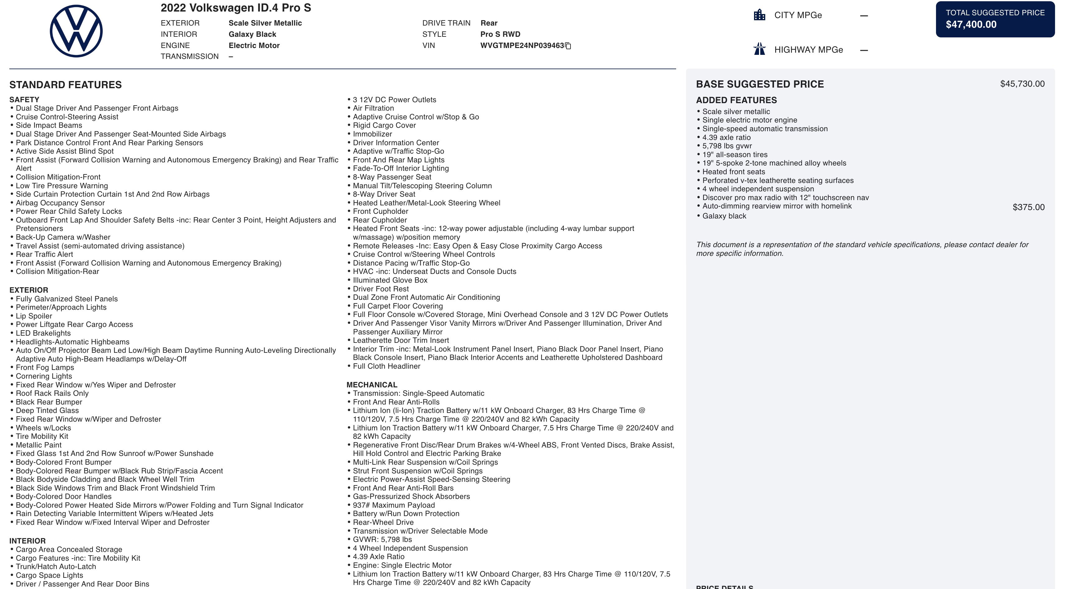 Used 2022 Volkswagen ID.4 Pro S image 2