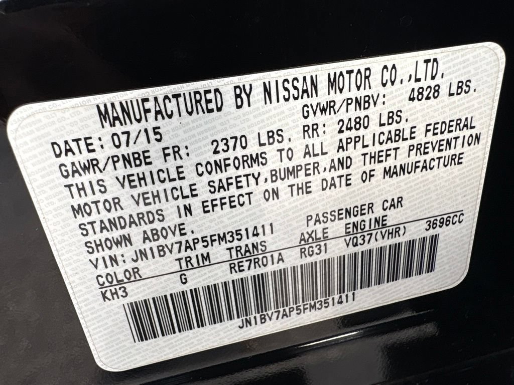 Used 2015 INFINITI Q50 Premium w/ Navigation Package RWD image 21