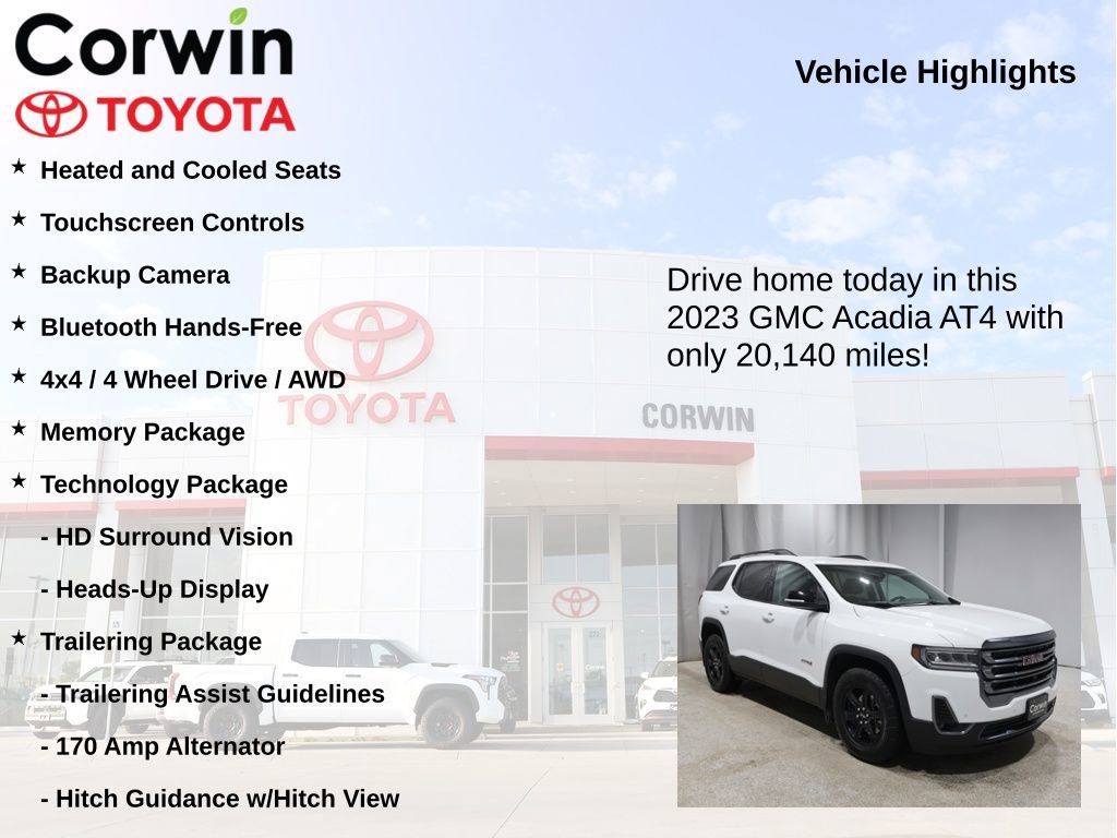 Used 2023 GMC Acadia AT4 w/ Technology Package image 7