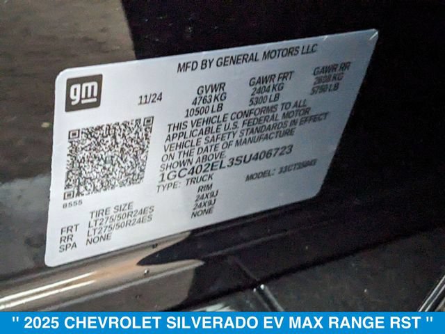 New 2025 Chevrolet Silverado EV RST AWD/4WD image 27