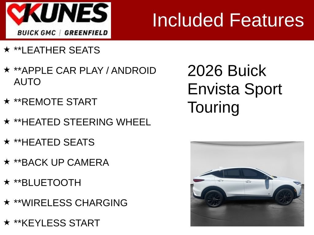 Used 2026 Buick Envista Sport Touring w/ Convenience I Package FWD image 2
