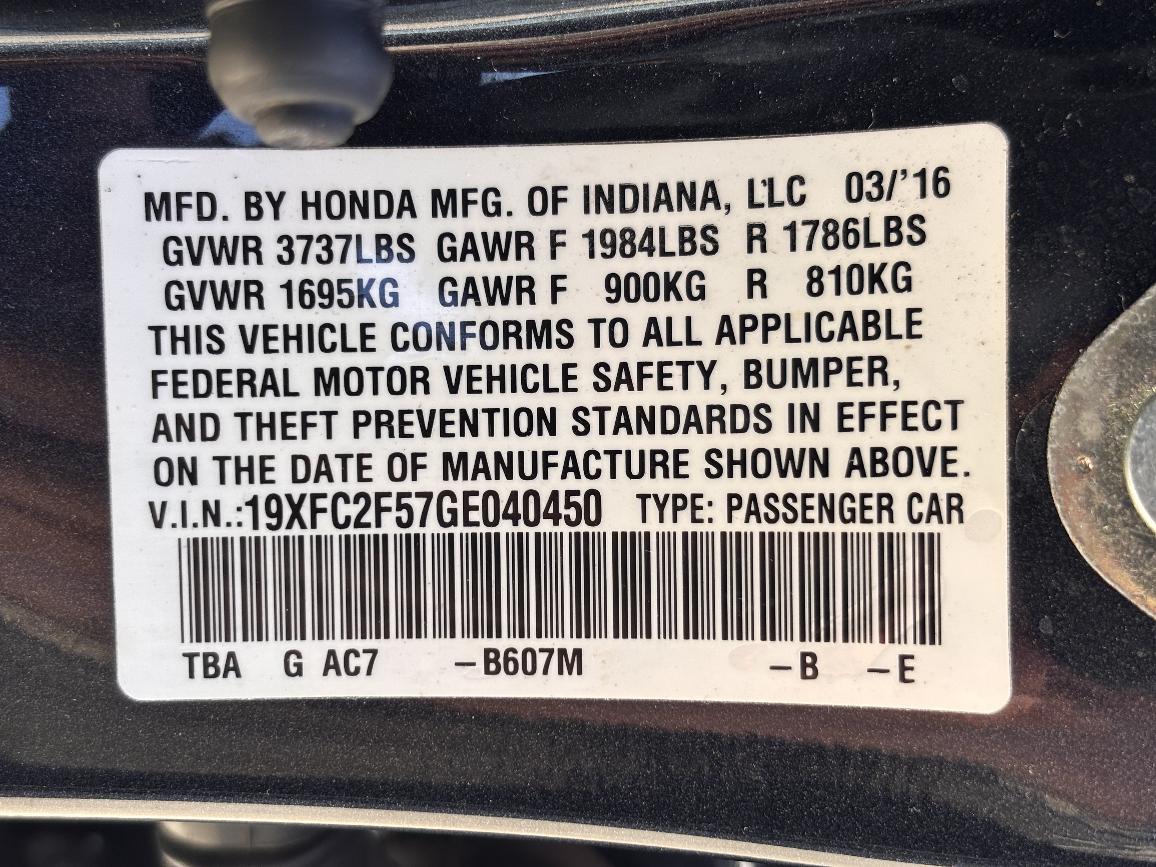 Used 2016 Honda Civic LX image 37