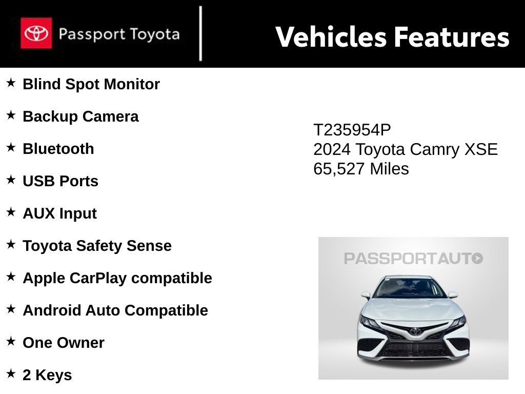 Used 2024 Toyota Camry XSE FWD image 10