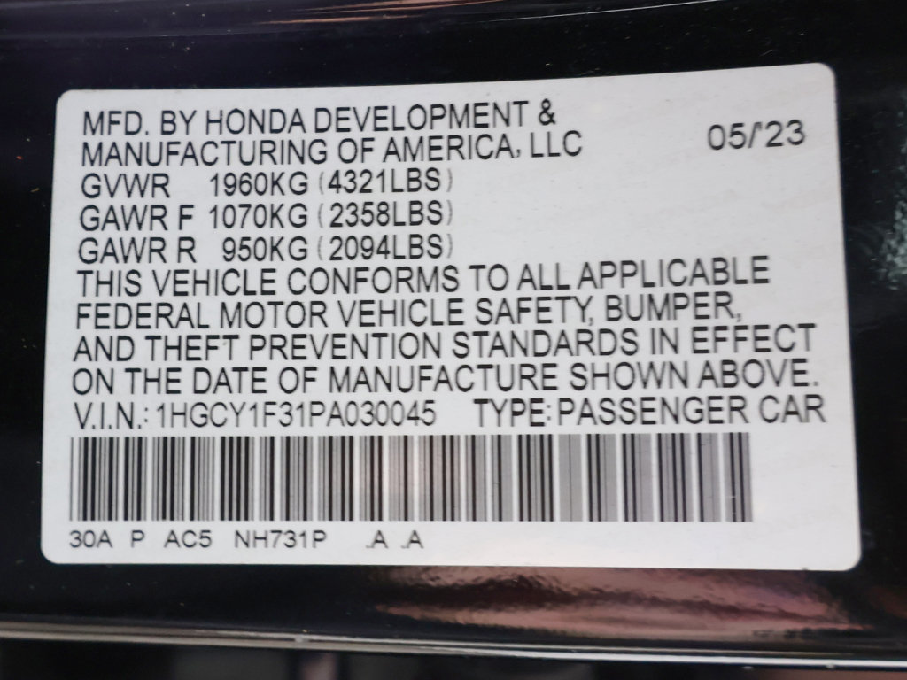 Used 2023 Honda Accord EX image 48
