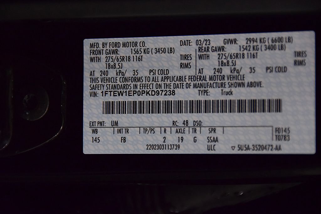 Used 2023 Ford F150 XLT w/ Equipment Group 302A High AWD/4WD image 18