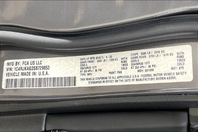New 2025 Jeep Grand Cherokee L Altitude AWD/4WD image 13