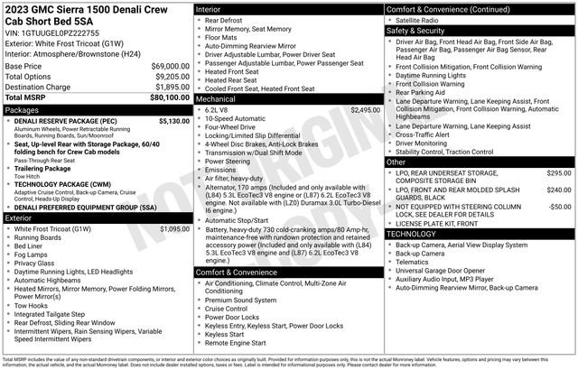 Used 2023 GMC Sierra 1500 Denali w/ Denali Reserve Package image 5