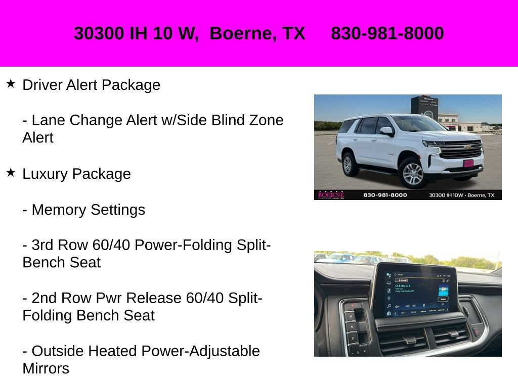 Used 2023 Chevrolet Tahoe LT w/ Luxury Package RWD image 35
