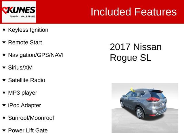 Used 2017 Nissan Rogue SL w/ SL Premium Package AWD/4WD image 3