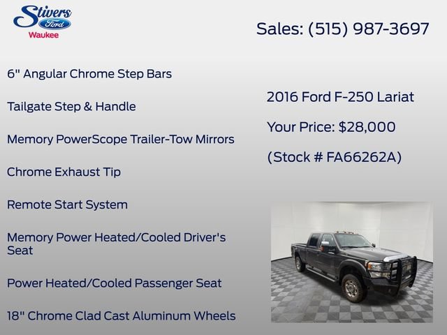 Used 2016 Ford F250 Lariat w/ Lariat Ultimate Package AWD/4WD image 30