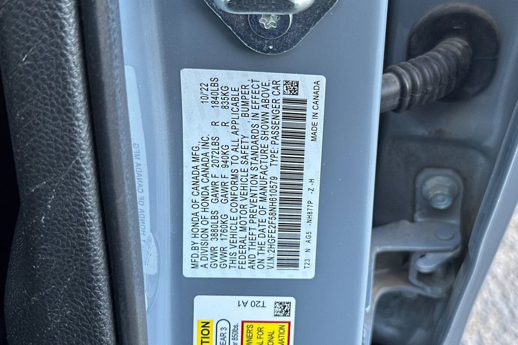 Used 2022 Honda Civic Sport image 30