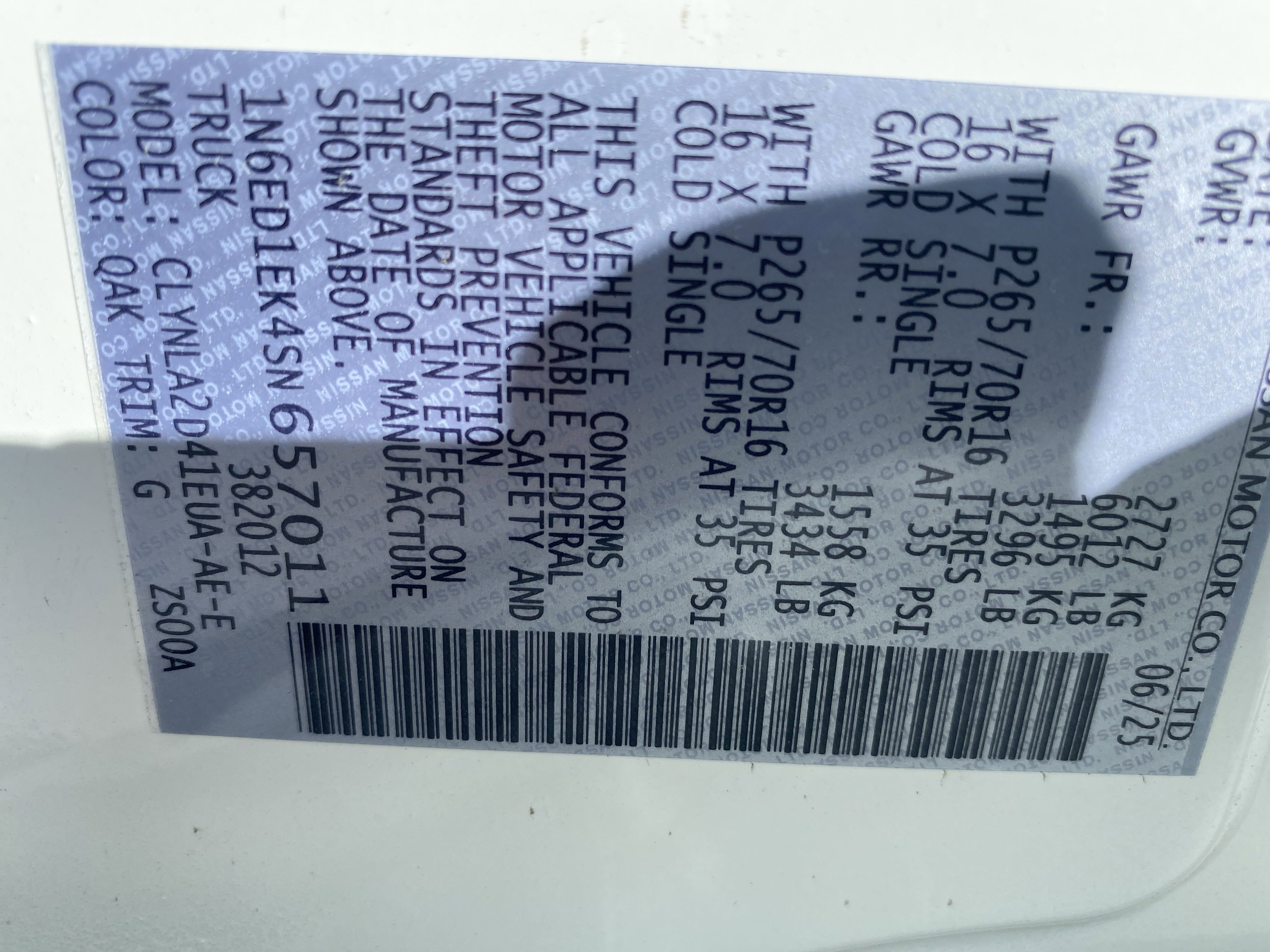 New 2025 Nissan Frontier S image 24