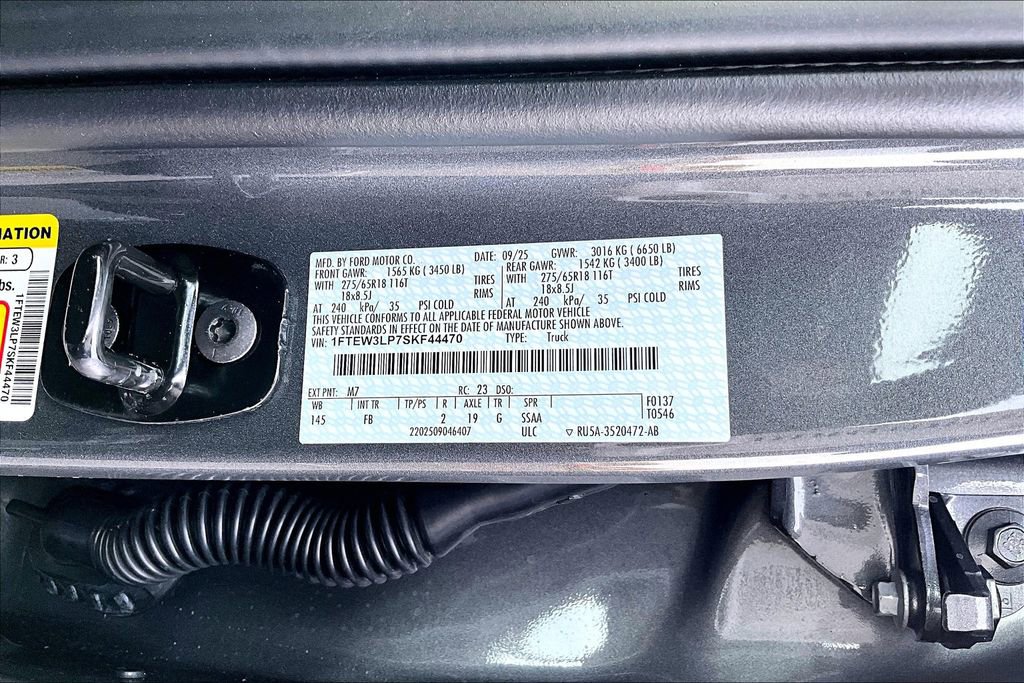 New 2025 Ford F150 XLT w/ Equipment Group 302A MID image 13