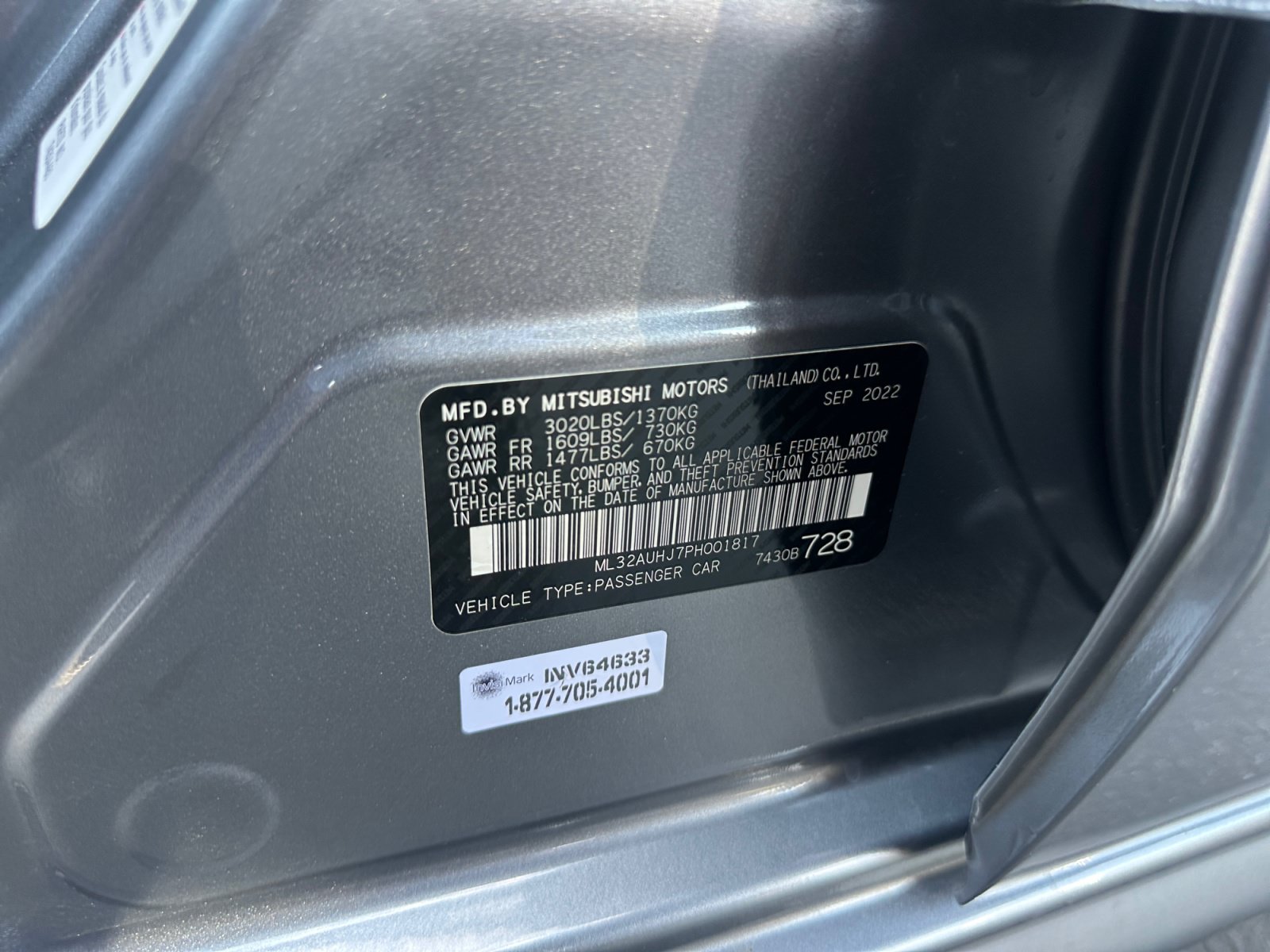 Used 2023 Mitsubishi Mirage ES FWD image 30