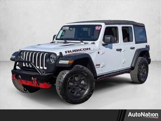 Used 2022 Jeep Wrangler Unlimited Rubicon w/ LED Lighting Group image 1