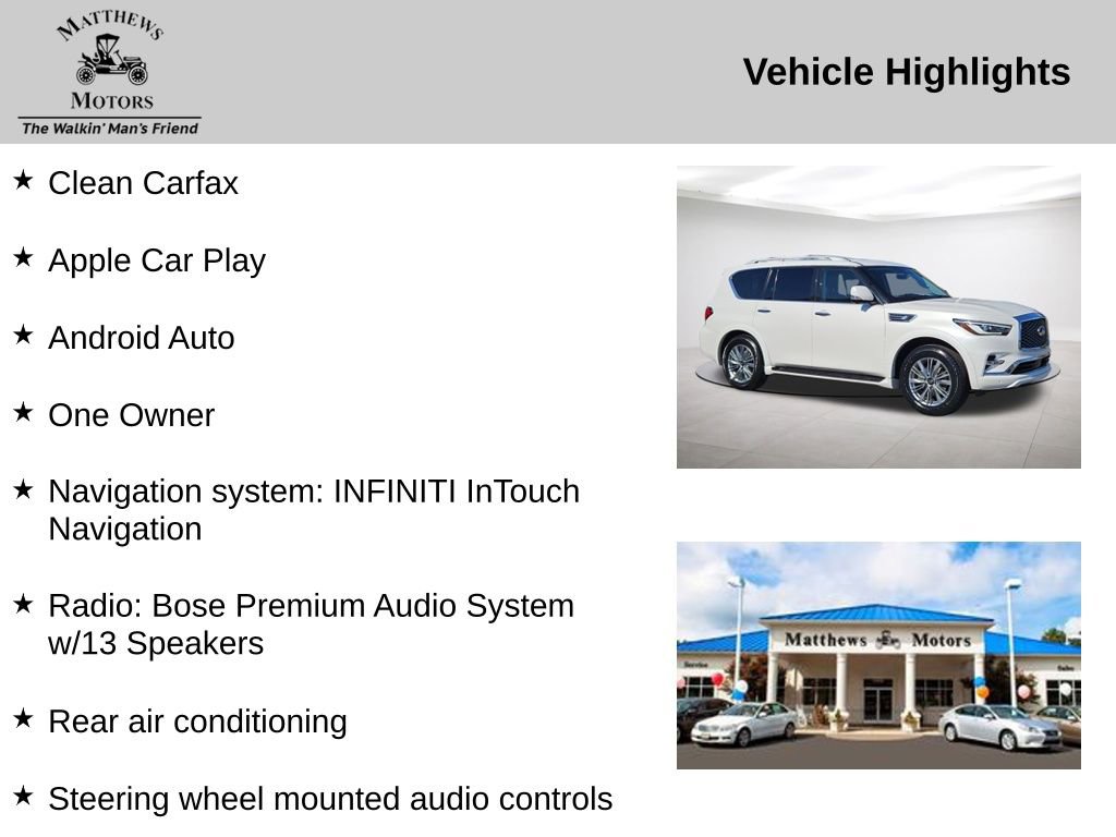 Used 2023 INFINITI QX80 Luxe w/ Cargo Package RWD image 14