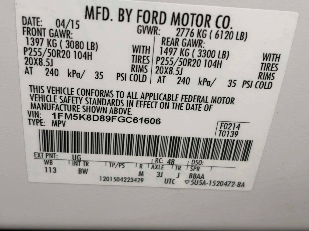 Used 2015 Ford Explorer XLT w/ Equipment Group 202B AWD/4WD image 46
