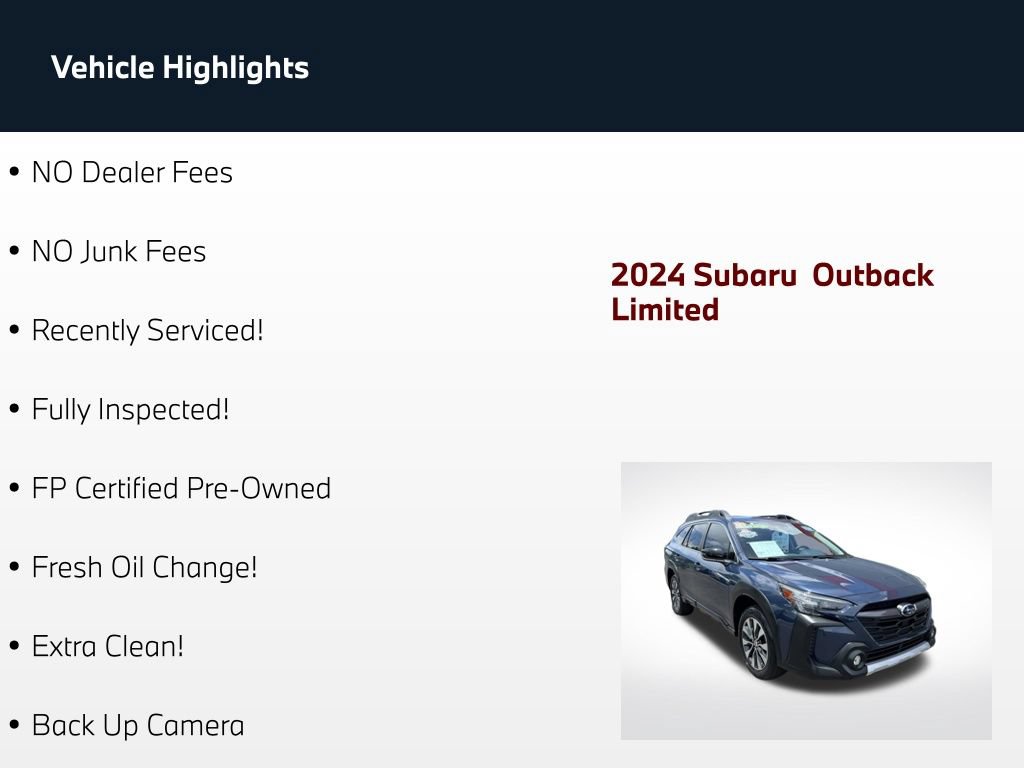 Used 2024 Subaru Outback Limited AWD/4WD image 69