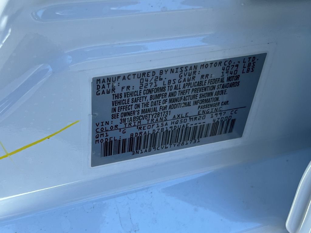 New 2026 Nissan Sentra SV w/ SV Convenience Package FWD image 29