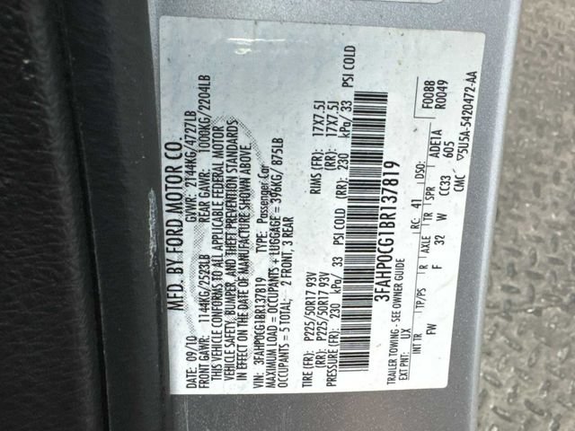 Used 2011 Ford Fusion SEL w/ 302A Rapid Spec Order Code AWD/4WD image 30