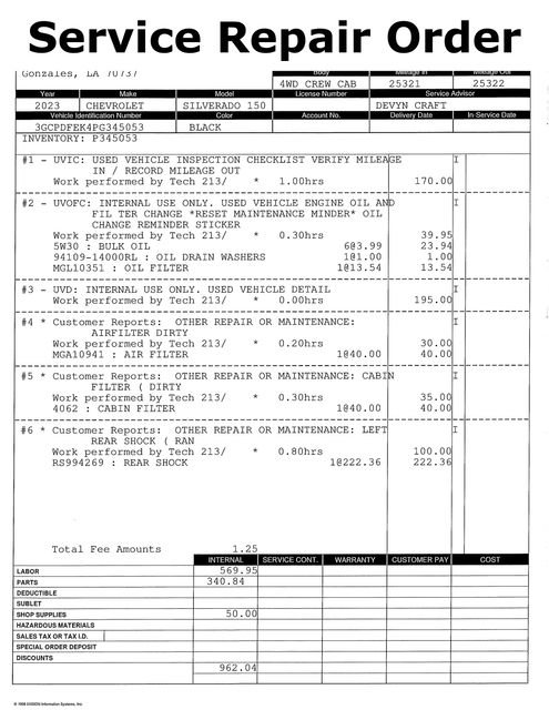 Used 2023 Chevrolet Silverado 1500 LT Trail Boss w/ Protection Package image 13