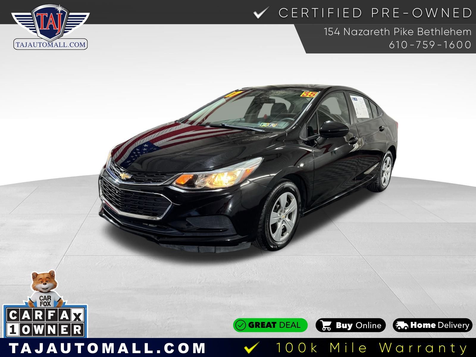 Used 2017 Chevrolet Cruze LS