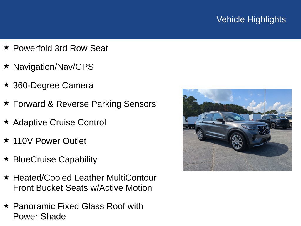 Certified 2026 Ford Explorer Platinum RWD image 33