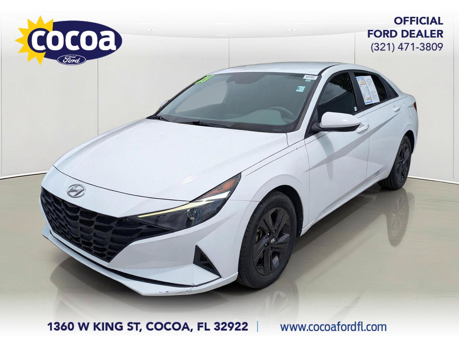 Used 2021 Hyundai Elantra Blue w/ Cargo Package