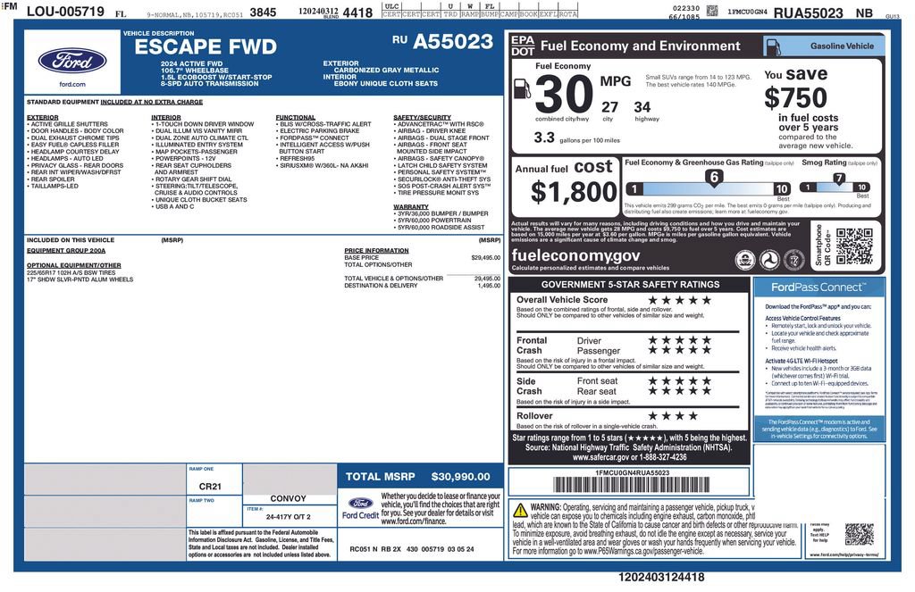 Certified 2024 Ford Escape Active FWD video 2